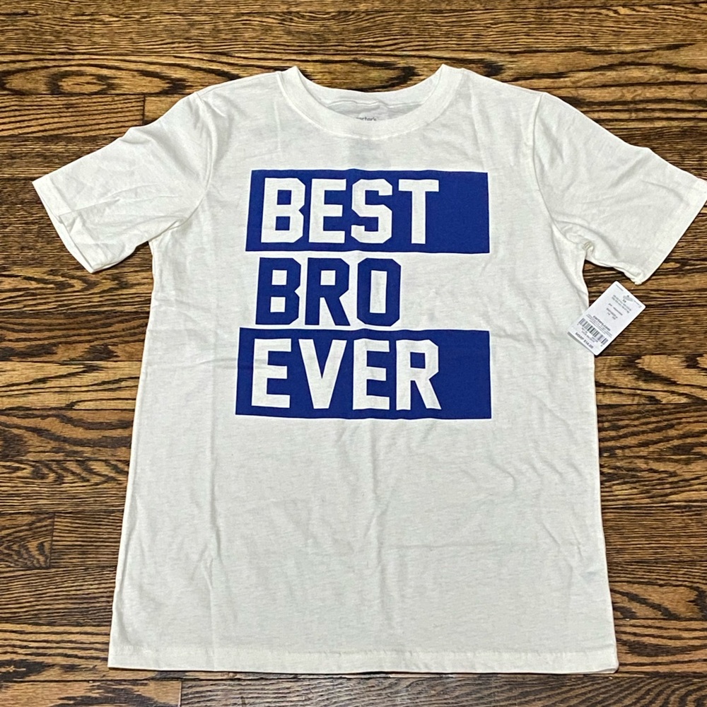 New Best Bro Ever Carters Tee, Boys Sz 14